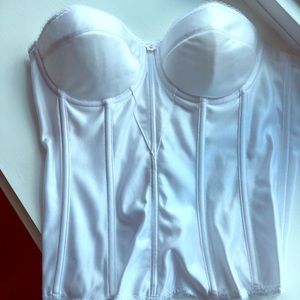 White bridal bustier NWT 34C